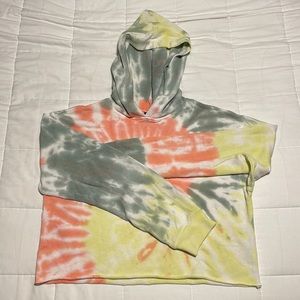 Tye-Dye Cropped Hoodie